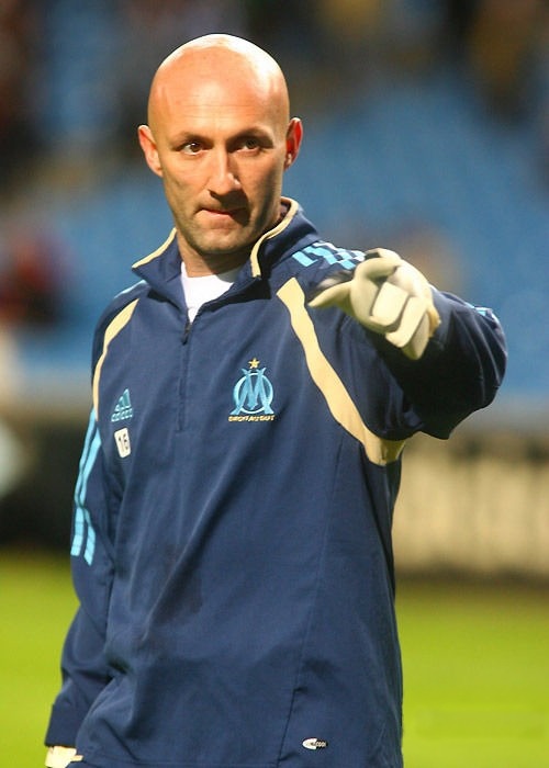 Fabien Barthez con el Olympique de Marsella